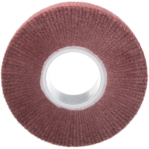 Brosse &agrave; lamelle de finition Scotch-Brite, Oxyde d'aluminium, Grain Fin, 8" x 2" x 3" Consource
