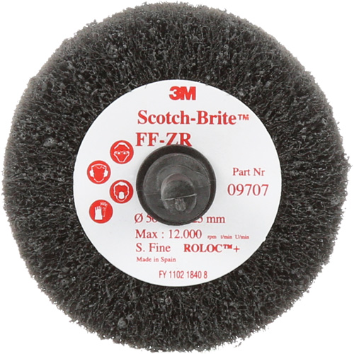 Brosse &agrave; lamelles pour la coupe et le polissage Scotch-Brite, Oxyde d'aluminium, Grain Fin, 2" x 1" x 1/4" Consource