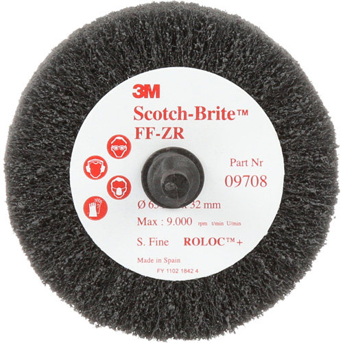 Brosse &agrave; lamelles pour la coupe et le polissage Scotch-Brite, Oxyde d'aluminium, Grain Fin, 2-1/2" x 1-1/4" x 1/4" Consource