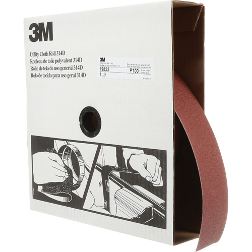 Utility Sanding Roll 314D, 2" W x 150' L, 100J Grit Consource