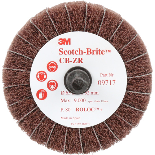 Disque combin&eacute; Scotch-Brite, 2-1/2" dia., Grain 80, Oxyde d'aluminium Consource