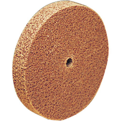 Scotch-Brite Cut & Polish Unitized Wheel, 6" x 1", 1"-7 Arbor, Medium Grit, Aluminum Oxide Consource