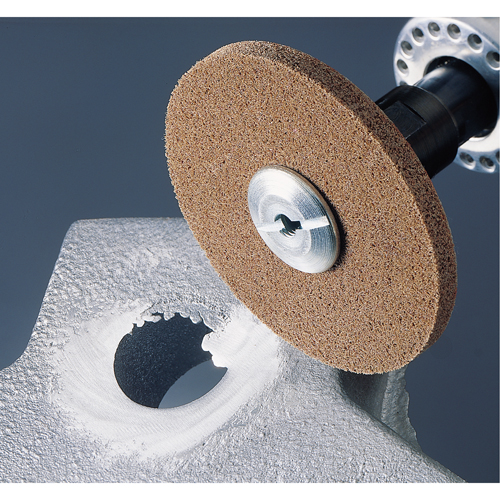Scotch-Brite EXL Unitized Deburring Wheels, 1" x 1", 3/16" Arbor, 2S Grit Consource