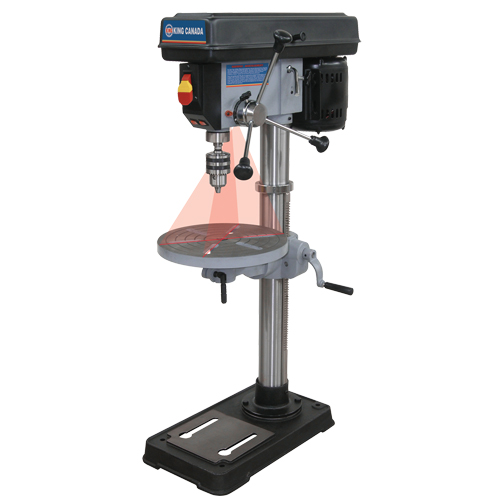 Drill Presses With Laser, 13", 5/8" Chuck, 3670 RPM Consource