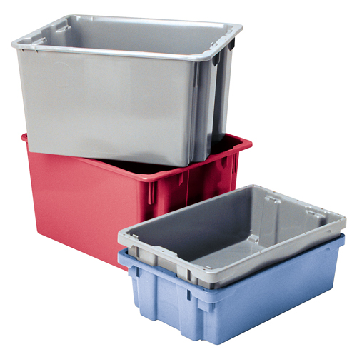 Contenants Stack-N-Nest Polylewton, 6,2" x 20,1" x 13", Rouge Consource