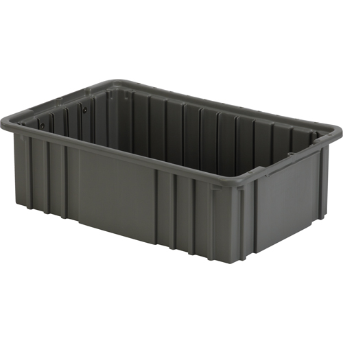 Divider Box, Polyethylene, 16.5" W x 10.9" D x 5" H, Grey Consource