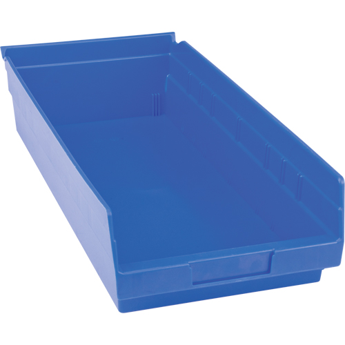 Bacs pour tablette en plastique, 8-3/8" la x 4" H x 17-7/8" p, Bleu, Capacit&eacute; 20 lb Consource