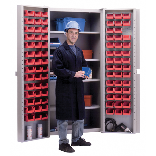 Deep-Door Combination Cabinet, 38" W x 24" D x 72" H, 4 Shelves Consource