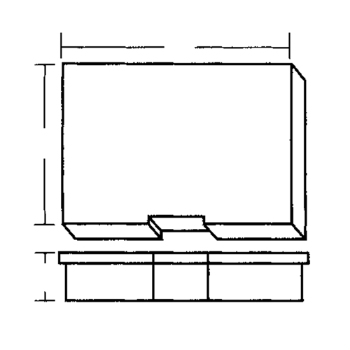 Compartment Case, Plastic, 15-1/2" W x 11-3/4" D x 2-1/2" H, Grey Consource