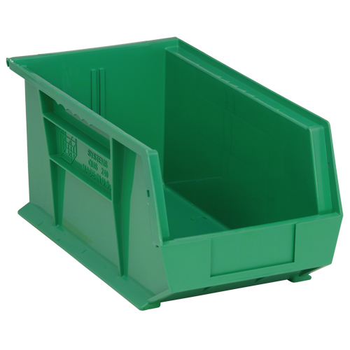 Ultra Stack & Hang Bin, 8-1/4" W x 7" H x 14-3/4" D, Green Consource