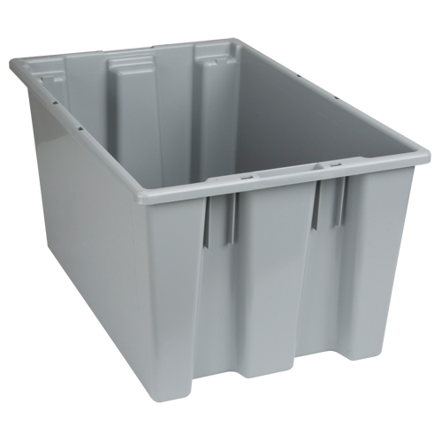 Contenants Stack & Nest, 12" x 23,5" x 15,5", Gris Consource