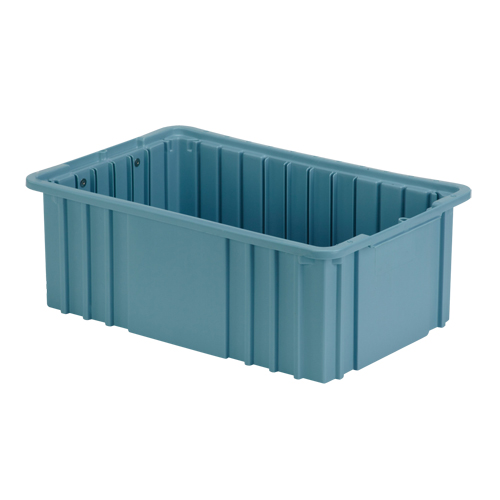 Divider Box, Polyethylene, 15.5" W x 9.9" D x 6" H, Light Blue Consource