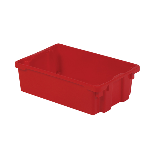 Contenants Stack-N-Nest Polylewton, 6,2" x 20,1" x 13", Rouge Consource