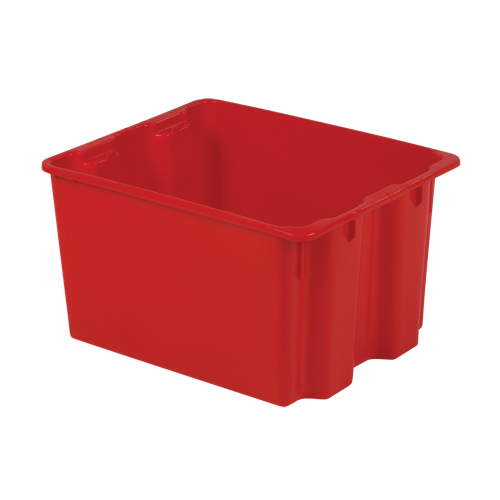 Contenants Stack-N-Nest Polylewton, 12" x 21" x 17", Rouge Consource