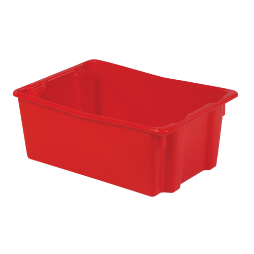 Contenants Stack-N-Nest Polylewton, 10,5" x 26,1" x 18,7", Rouge Consource