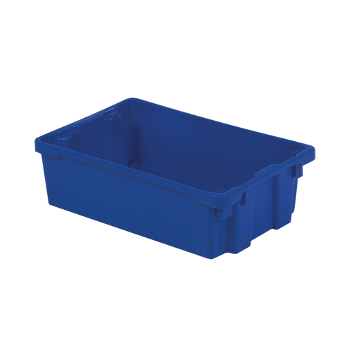 Contenants Stack-N-Nest Polylewton, 6,2" x 20,1" x 13", Bleu Consource