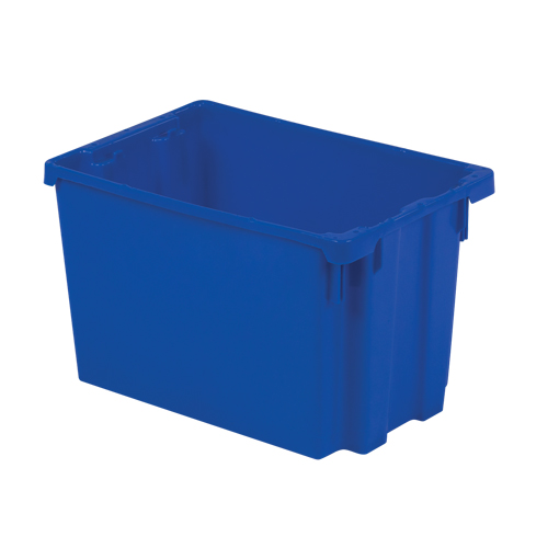 Contenants Stack-N-Nest Polylewton, 12,1" x 19,4" x 12,9", Bleu Consource