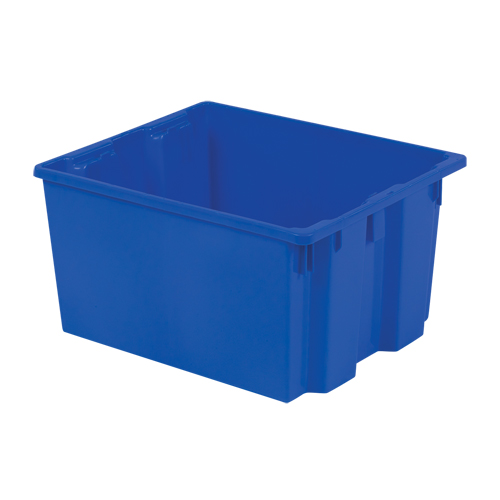 Polylewton Stack-N-Nest&reg; Containers, 13" x 24" x 20", Blue Consource