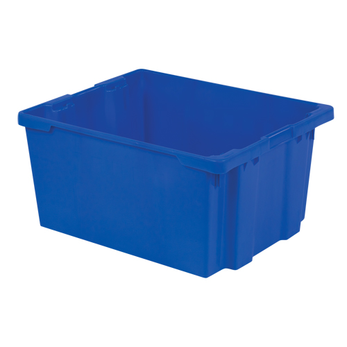 Contenants Stack-N-Nest Polylewton, 15,1" x 30,1" x 24", Bleu Consource