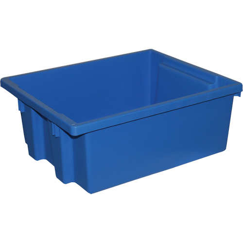 Stack-N-Nest&reg; Storage Bins, 6" x 15.25" x 12.25", Blue Consource