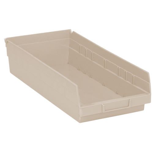 Bac pour &eacute;tag&egrave;re &eacute;conomique, 8-3/8" la, 4" h x 17-7/8" p, Ivoire Consource