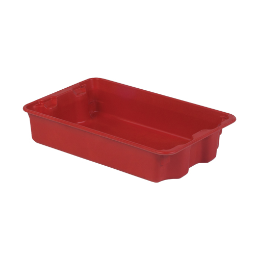 Stack-N-Nest&reg; Plexton Containers, 14.8" W x 24.3" D x 5.1" H, Red Consource