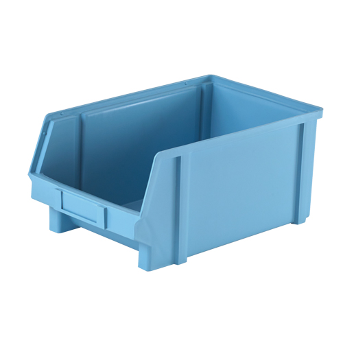Plastibox&reg; Parts Bin, 8-1/10" W x 6" H x 12-4/5" D, Blue Consource