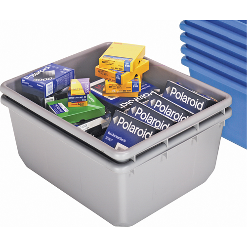 QuanTub Nesting Totes, 19" W x 24-1/2" D x 9.5" H, Grey Consource