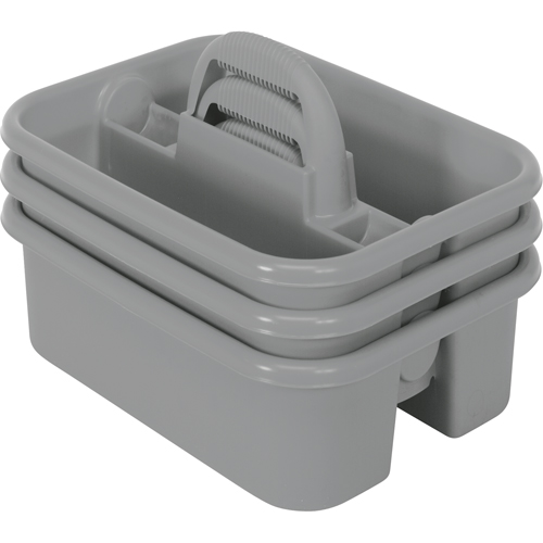 BOITE RANGEMENT,OUTILS,18 1/4X13 3/4X8 3/4,GRIS, 8-3/4" x 13-3/8" x 13-3/8", Gris Consource