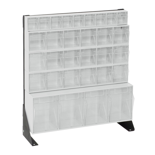 Support pour bacs basculants, 23-5/8" la x 8" p x 28" h, 31 tiroirs Consource