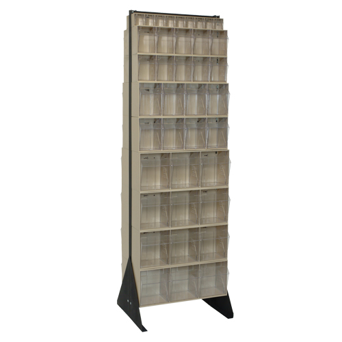 Support pour bacs basculants, 23-5/8" la x 16" p x 75" h, 72 tiroirs Consource