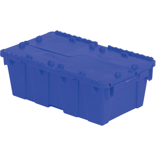 Flipak&reg; Polyethylene Plastic (PE) Distribution Containers, 19.7" x 11.8" x 7.3", Blue Consource