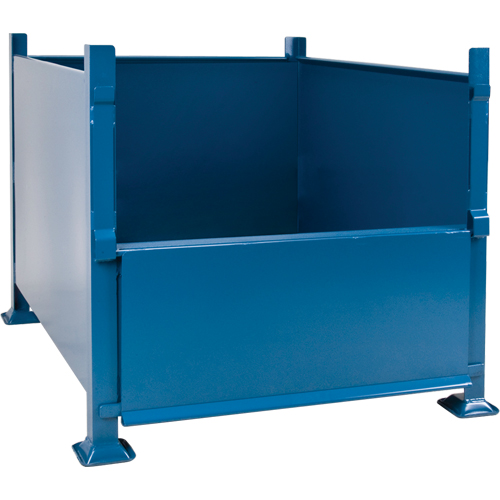 Bulk Stacking Containers, 30" H x 34.5" W x 40.5" D, 3500 lbs. Capacity Consource
