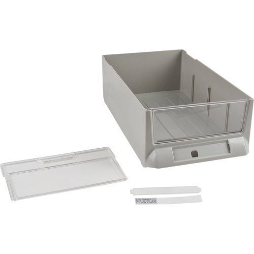 Replacement Drawer for KPC-200 Parts Cabinets, Plastic, 5-3/8" W x 9-13/16" D x 3-3/10" H, Grey Consource