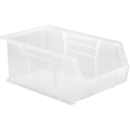 Bac transparent ultra empilable & suspendable, 8-1/4" la, 6" h x 13-5/8" p, Transparent Consource