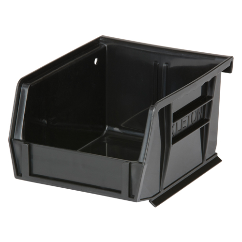 Bac empilable & &agrave; suspendre, 4-1/8" la, 3" h x 5-3/8" p, Noir Consource