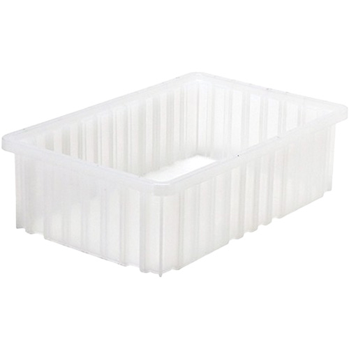 Divider Box&reg; Container, Plastic, 16.5" W x 10.875" D x 5" H, Grey Consource