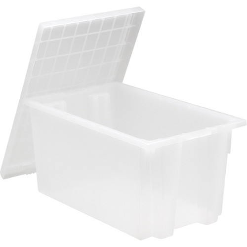 Contenant robuste Stack & Nest, 13" x 19,5" x 23,5", Transparent Consource