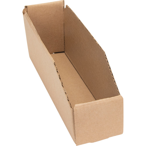 Boîtes profondes en carton ondul&eacute;, 2-7/8" la x 11-1/4" p x 4-1/2" h, Beige Consource