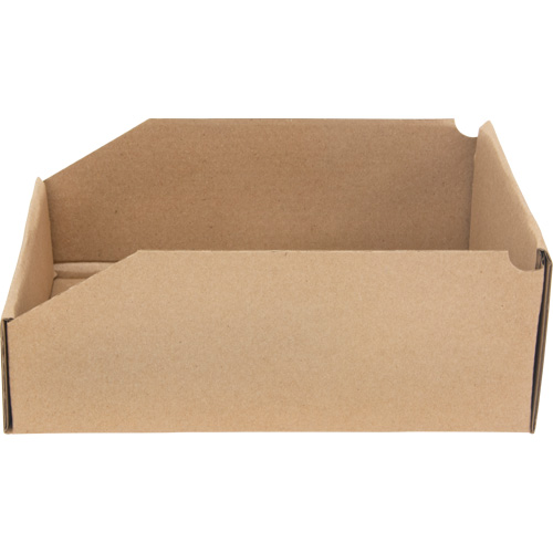 Boîtes profondes en carton ondul&eacute;, 8-3/4" la x 11-1/4" p x 4-1/2" h, Beige Consource