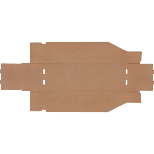 Boîtes profondes en carton ondul&eacute;, 5-3/4" la x 17-1/4" p x 4-1/2" h, Beige Consource