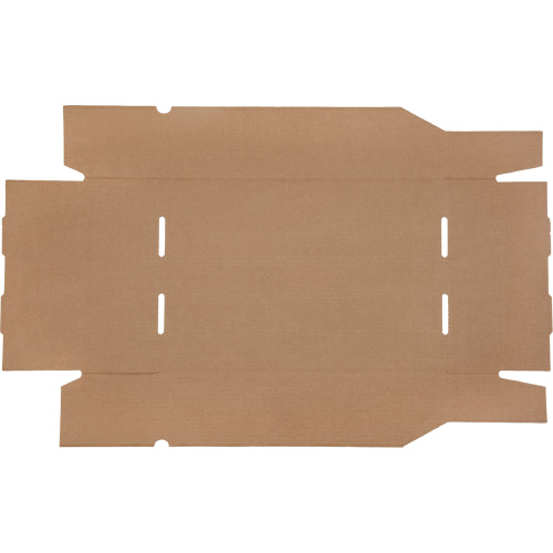 Boîtes profondes en carton ondul&eacute;, 11-3/4" la x 17-1/4" p x 4-1/2" h, Beige Consource