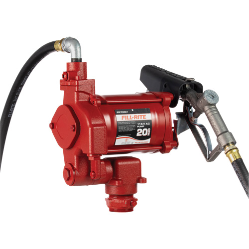 Pompes c. a. utilitaires &agrave; soupape rotative avec embout, 115 V, 20 gal./min Consource