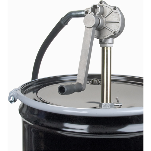 Rotary Type Drum Pump, Aluminum, Fits 15-55 Gal., 6-3/4 oz. per revolution Consource