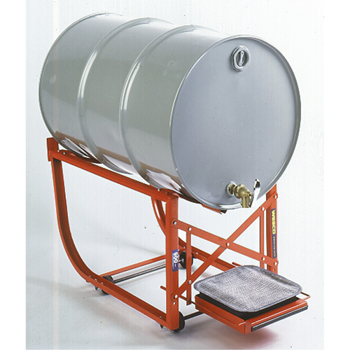 Support de baril avec plateau d'&eacute;gouttage, Capacit&eacute; de 55 gal. US (45 gal. imp.), Charge max. de 600 lb/272 kg Consource