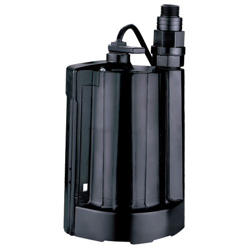 Pompe utilitaire submersible automatique, 1/3 CV, 2160 gal./h, 115 V, 4 A Consource