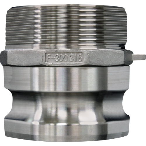 Cam & Groove Coupling, Stainless Steel, Type F, 3", Male NPT, 200 psi Consource