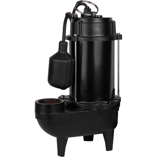 Pompe d'effluent en fonte, 4800 gal./h, 120 V, 7,8 A, 1/2 CV Consource