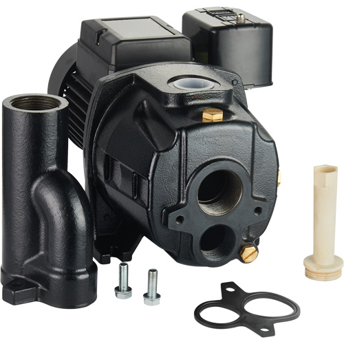 Pompe &agrave; jet en fonte &agrave; double tension transformable, 115 V/230 V, 1400 gal./h, 3/4 CV Consource