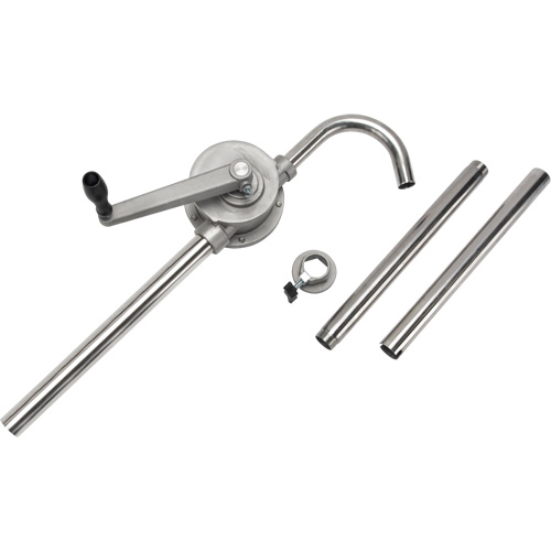 Rotary Type Drum Pump, Stainless Steel, Fits 55 Gal., 12 oz./Stroke Consource